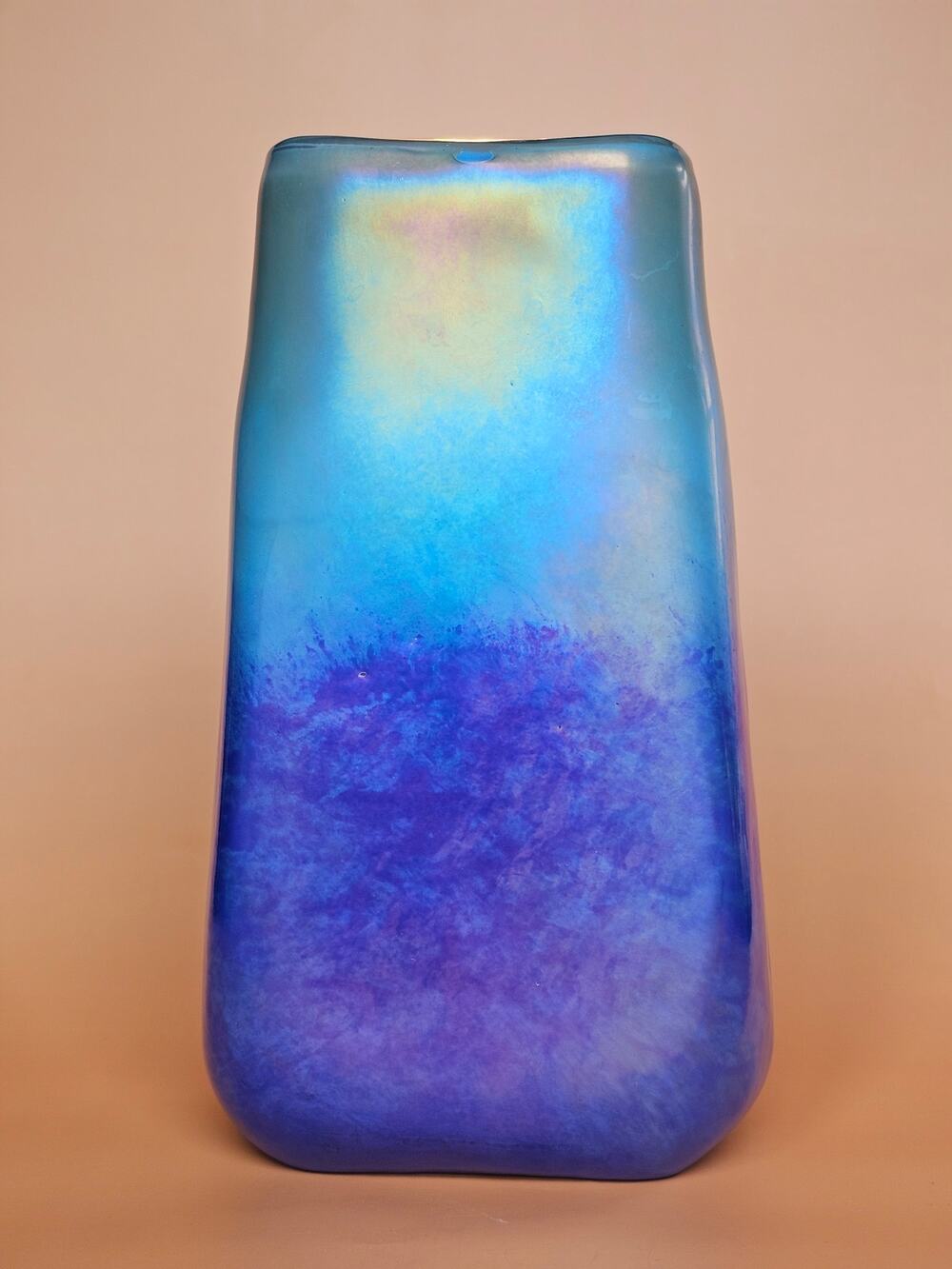 Teleflora Northern Lights Blue Iridescent Northern Lights Glass Vase